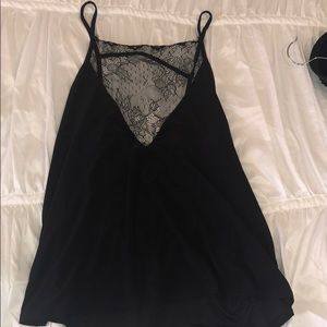 Black lace tank top